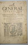 (CANADA.) Serres, Jean de. A General Inventorie of the History of France.
